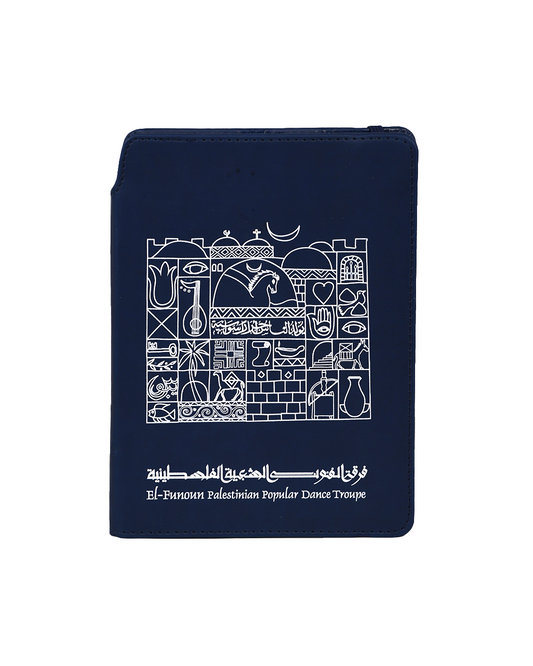 Dark blue notebook